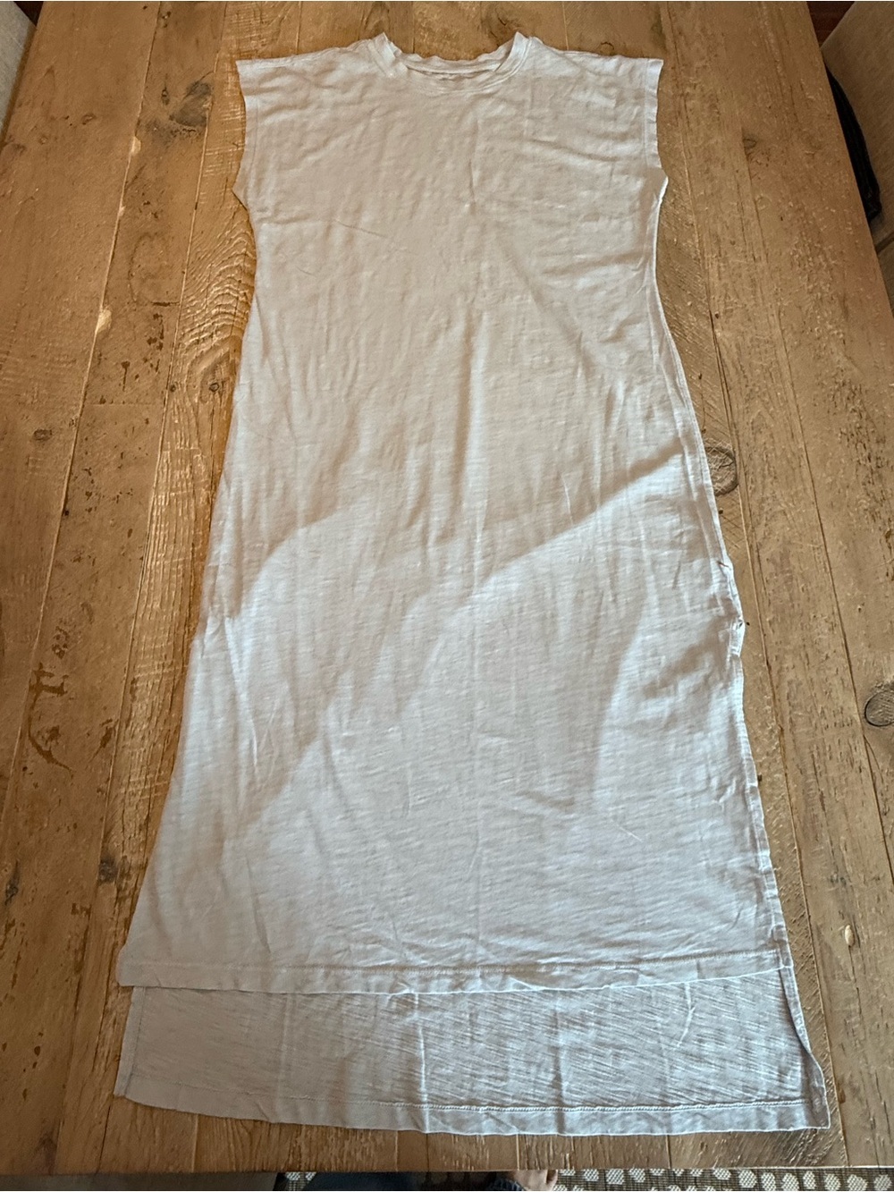 The Normal Brand Light Blue Crewneck Tee Maxi Dress